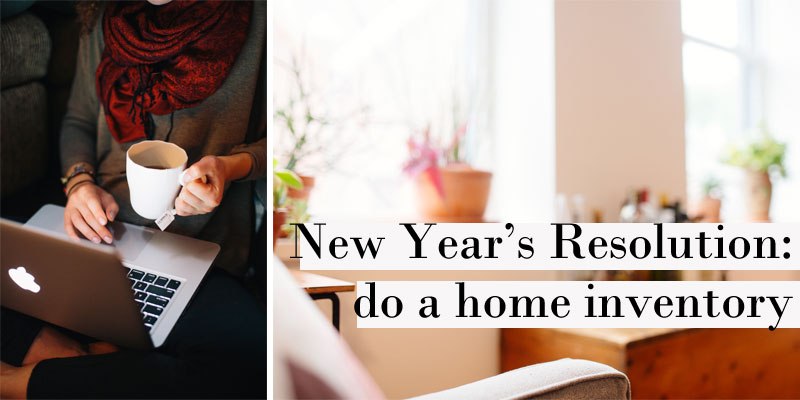 resolución de año nuevo - inventario de la casa