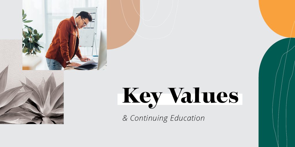 key values and continuing education